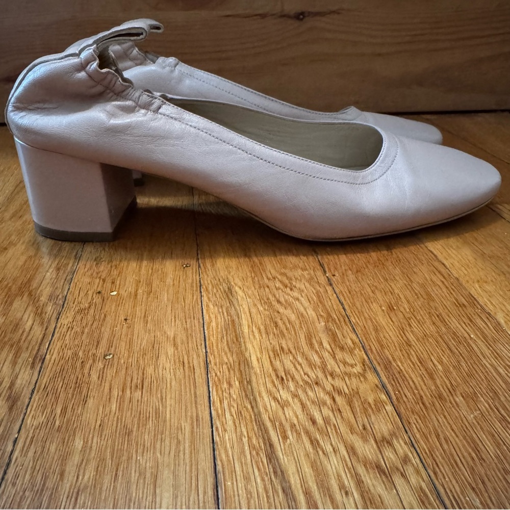 Everlane Pale Pink Block Heel Pumps